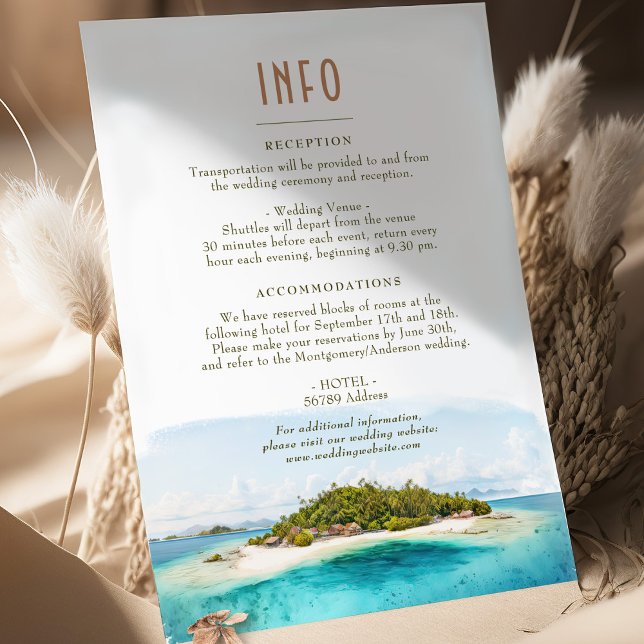 Information om Fijiöns destination Infoga INFO Inbjudningar (Skapare uppladdad)