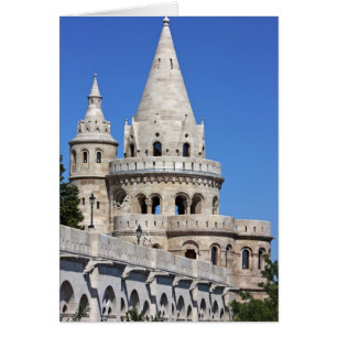Information om fiskarens bastion i Budapest Hälsningskort