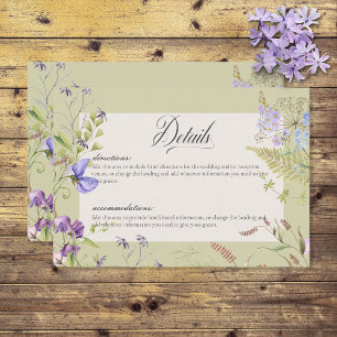 Information om försäljning av Rustic Lavender Sage Tilläggskort