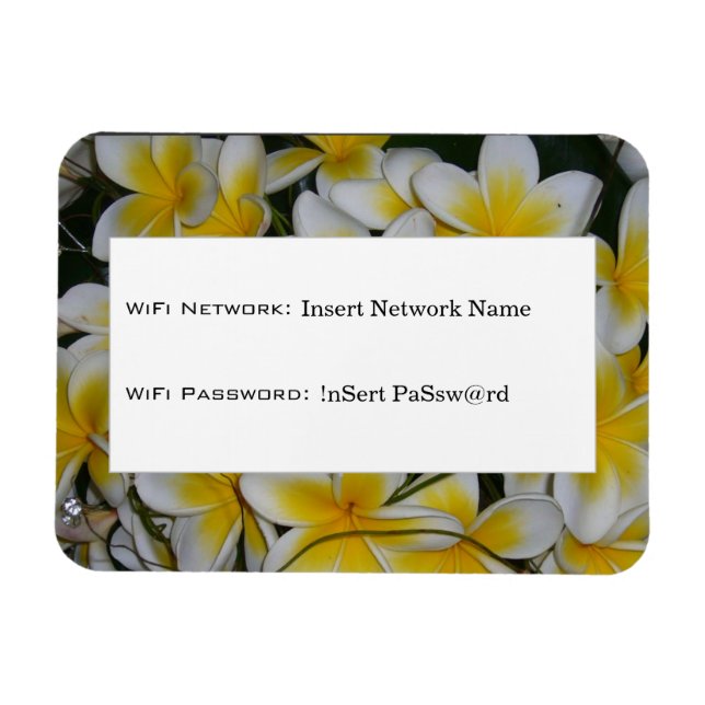 information om frangipani wifi magnet (Horisontell)