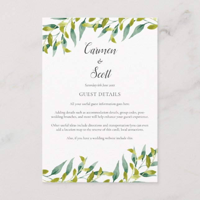 Information om gästvänlighet på lanträdgården tilläggskort (Framsida)