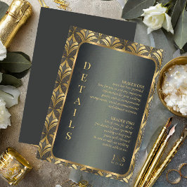 Information om Glam Art Deco Bröllop ID1033 Tilläggskort