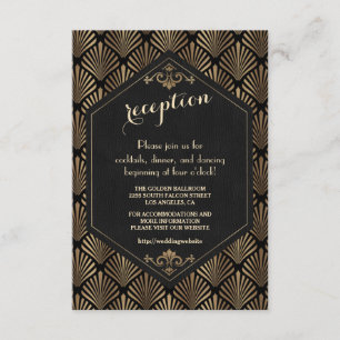 Information om Glam Royal Roaring 20's Art Deco Br Tilläggskort