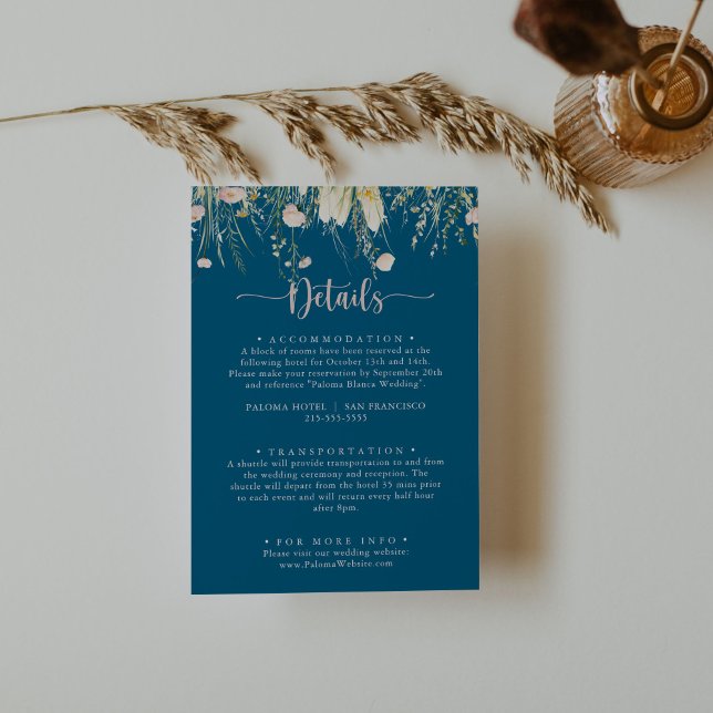 Information om Greenery Boho Wildblommarinen Bröll Tilläggskort (Skapare uppladdad)