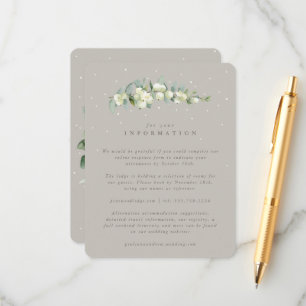 Information om Greige Snowberry+Eucalyptus Stem Br Tilläggskort