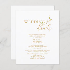 Information om Gren minimalistisk vit och Guld Brö