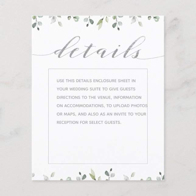 Information om Grey Silver Finare Calligraphy Bröl (Framsida)