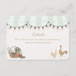 Information om grönt Jordbrukare: Information om j Tilläggskort