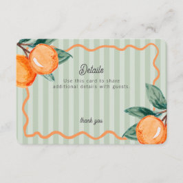 Information om grönt Little Cutie Pastel Citrus In Tilläggskort
