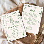 Information om Grönten för Whimsical Hand plockade Inbjudningar<br><div class="desc">Ange tonen för ett tidslöst firande med den här handritade Vintagen Fransk Whimsical Wedding-inbjudan. Den här designen har imponerande illustrationer av konstnärlig blommigt och ett romantiskt typsnitt som inspirerats av vintagen och är elegant och charm. Det viskaktiga inslag blandar sig perfekt med Franskens landskapsetik, och skapar en sofistikerad inbjudan till...</div>