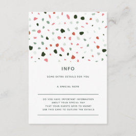 Information om Grönten Rosa Bröllop i Modern Minim Tilläggskort