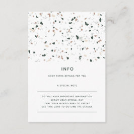 Information om Grönten Rosa Bröllop i Modern Minim Tilläggskort