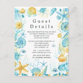 Information om Guest i Blue and Gult Sea Life Bröl Tilläggskort