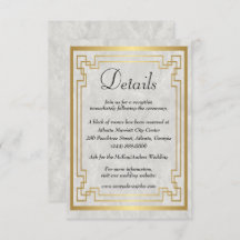 Information om guld Geometric Marble Bröllop