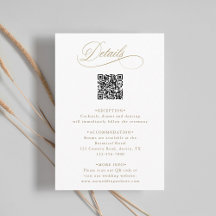 Information om guld Romantic Calligraphy QR Code B