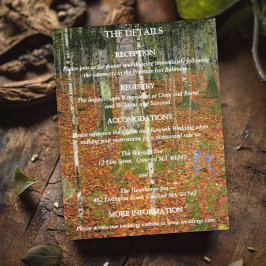 Information om Gustav Klimt Forest Nature Bröllop Tilläggskort
