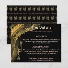 Information om Hallobröllop med Döskallarna Black Tilläggskort