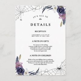 Information om Halloween Bröllop Tilläggskort