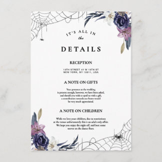 Information om Halloween Bröllop Tilläggskort