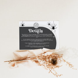 Information om Halloween Retro Disco Spiders Bröll Tilläggskort