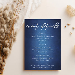 Information om händelsen Bröllop i Modern Blue Wat Tilläggskort