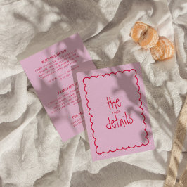 Information om handskriven färglös Retro Modern Br Tilläggskort