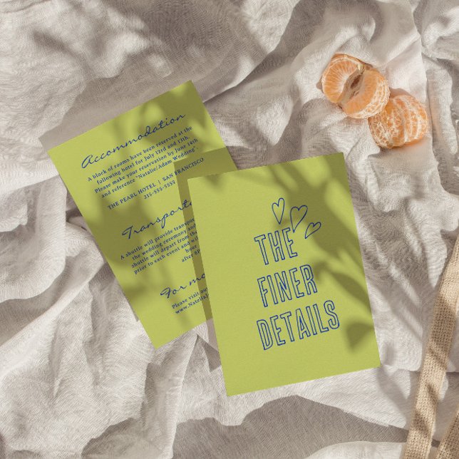 Information om handskriven färglös Retro Modern Br Tilläggskort (Skapare uppladdad)