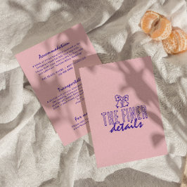 Information om handskriven färglös Retro Modern Br Tilläggskort