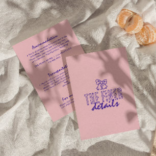 Information om handskriven färglös Retro Modern Br Tilläggskort