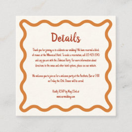 Information om handskriven Whimsical 70-tal Gräns Tilläggskort