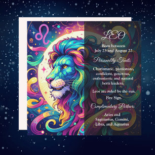Information om Horoscope-tecken Leo Färgbeständi