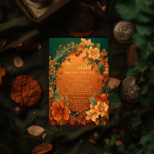 Information om hösten Elegance Druid Backe Bröllop OSA Kort