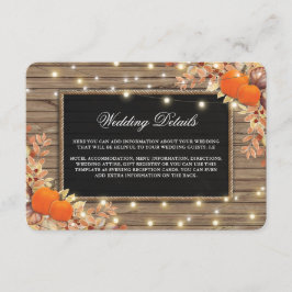 Information om hösthösten i Rustic Land Tilläggskort