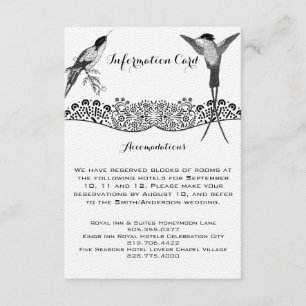 Information om Hummingbird Love Bird Bröllop Tilläggskort