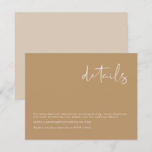 Information om INDIE Bohemian Earth Tone Beige Brö Inbjudningar