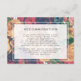 Information om INFO Boho Blommigt Modern Bröllop Tilläggskort
