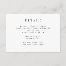 Information om klassiskt minimalistiskt svart och tilläggskort