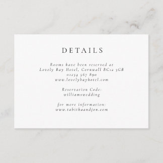 Information om klassiskt minimalistiskt svart och  tilläggskort