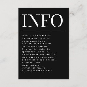 Information om klassiskt stort monogram, Onyx Tuxe Tilläggskort