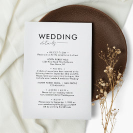 Information om klassiskt typdiagram, Bröllop, Call Tilläggskort