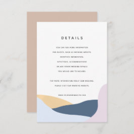 Information om kort för modern Abstrakt Shapes Brö