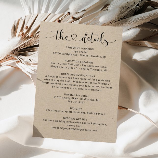 Information om Kraft Heart Script Script Bröllop I Tilläggskort (Skapare uppladdad)