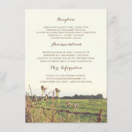 Information om Landsbygdsstängslet Bröllop Tilläggskort