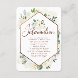 Information om Landsbyggsbröllop av färskt, Rustit Tilläggskort