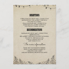 Information om landsbyggsbröllopet - Information - Tilläggskort