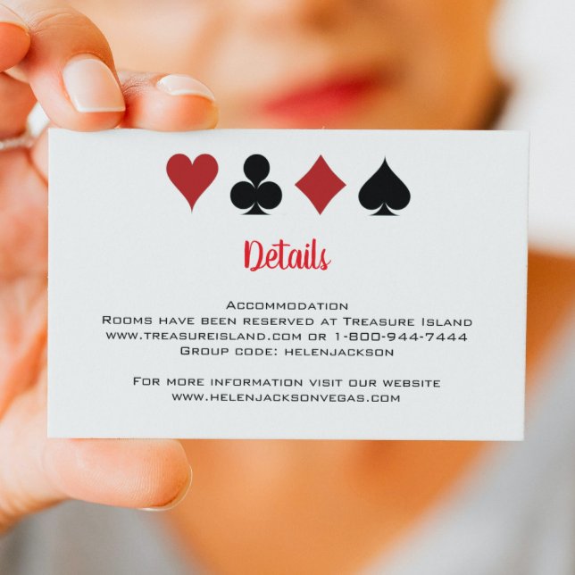 Information om Las Vegas Casino Card Kostym Bröllo Tilläggskort (Skapare uppladdad)
