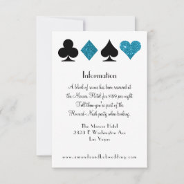Information om Las Vegas Destiny Malibu Blue Glitt Inbjudningar