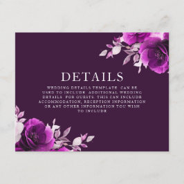 Information om lila Amethyst & Indigo, Violet Bröl Tilläggskort