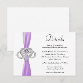 Information om lila av menyfliksområdet Heart Bröl Tilläggskort