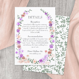 Information om Lilac och Peach Ro Garden Vine Bröl Tilläggskort